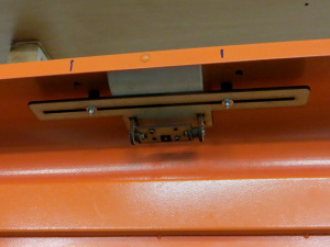 Visicam mount inside the laser cutter.